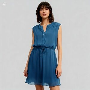 DR2 Women's Blue Mini Dress